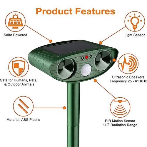 Ultrasonic Skunks Repeller Solar Powered – BckMall