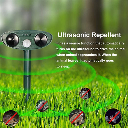Ultrasonic Skunks Repeller Solar Powered – BckMall